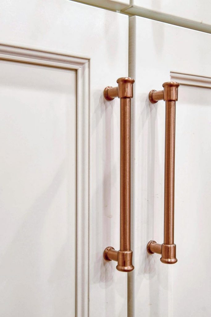 custom cabinetry with long door handles