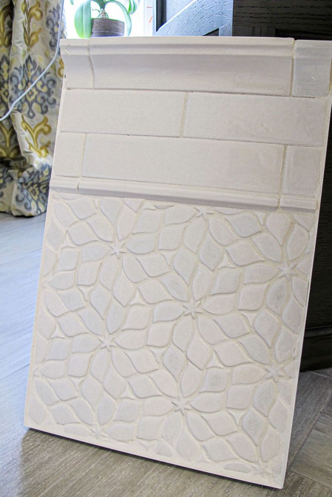 show room flower tile piece